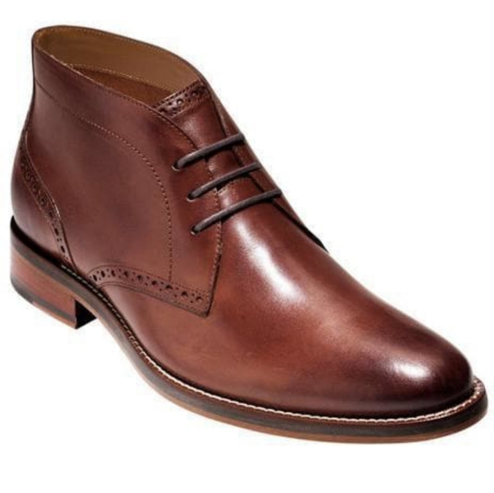 Men's Cognac Cole Haan Boots Sz. 11